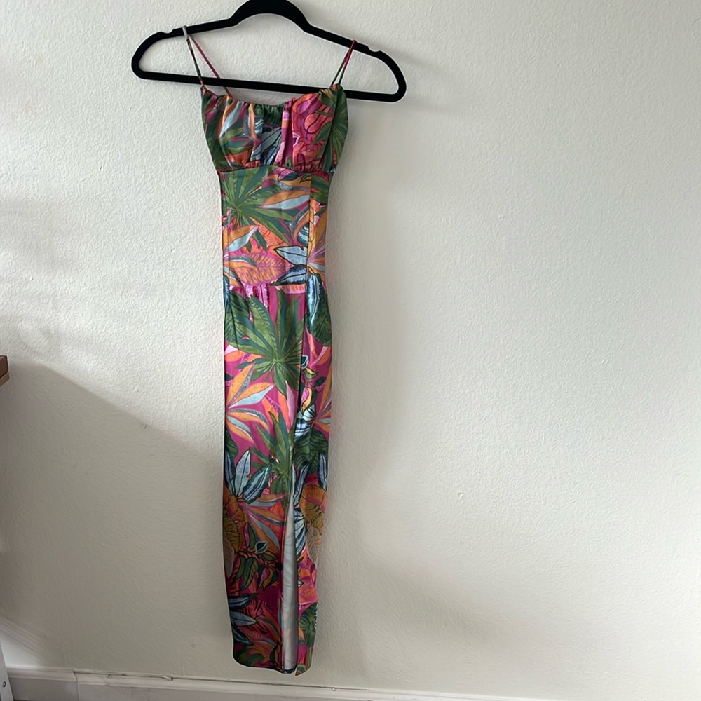 Tropical H and M dress